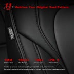 TTX LIGHTING Custom Fit Seat Covers for Tesla Model Y 2020-2026 | Preserve Premium Interior with Original Seat Pattern Perforated Waterproof Faux Leather Full Set Airbag Compatible - Image 7