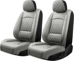 Avalon Seat Covers Custom Fit for Toyota Avalon 2001-2026 - Full Set Premium Leather, Waterproof, All-Weather, Airbag Compatible, Anti-Slip, Breathable, Only 2 Front seat Covers (Gray) - Image 3