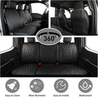 EKR F150 Seat Covers Custom Fit for (2 Door,SuperCab/Extended Cab) 2015-2020 Ford F150 XL/XLT/Lariat & 2017-2022 F250/F350 SuperDuty XL/XLT/Lariat Full Set-Faux Leather(Black with Blue Trim) - Image 4