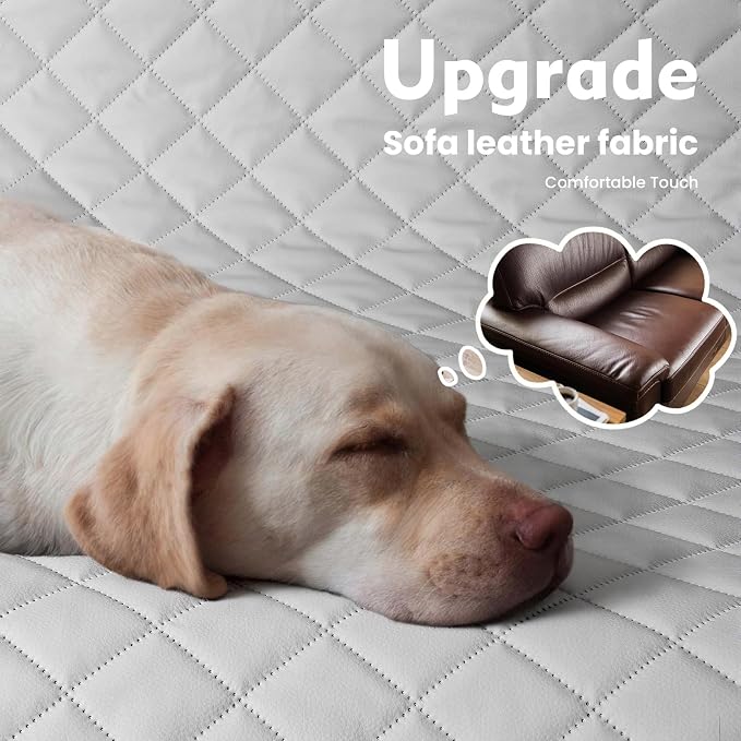 Pecute Back Seat Extender for Dogs 57 * 28.7 in, Upgraded Sofa Leather Dog Car Seat Cover for Back Seat, Foldable in the Car, Hard PVC Panels Bottom Support to 330 lbs, for Full Size Truck/SUV - Image 2