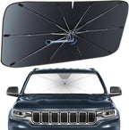 Windshield Sun Shade Umbrella for Jeep Wagoneer 2022-2026 Front Window | Heat-Reflective Window Shade, Umbrella Sunshade Cover Blocks Heat, Protects Interior, Vehicle-Specific Precision Fit by Fshaanys