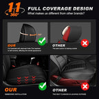 Custom Fit Seat Covers for Toyota 4Runner 2011-2024 5 Seats | Full Set Waterproof Airbag Compatible Car Seats Cover for 4Runner Accessories Black(5 Seats Model Only) - Image 5