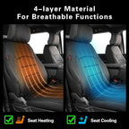 EKR F150 Seat Covers Custom Fit for (RegularCab) 2015-2020 Ford F150 XL/XLT & 2017-2022 F250/F350/F450 XL/XLT(First Row Only),Heavy Duty Waterproof Protection for Work Trucks,Faux Leather(Black) - Image 7