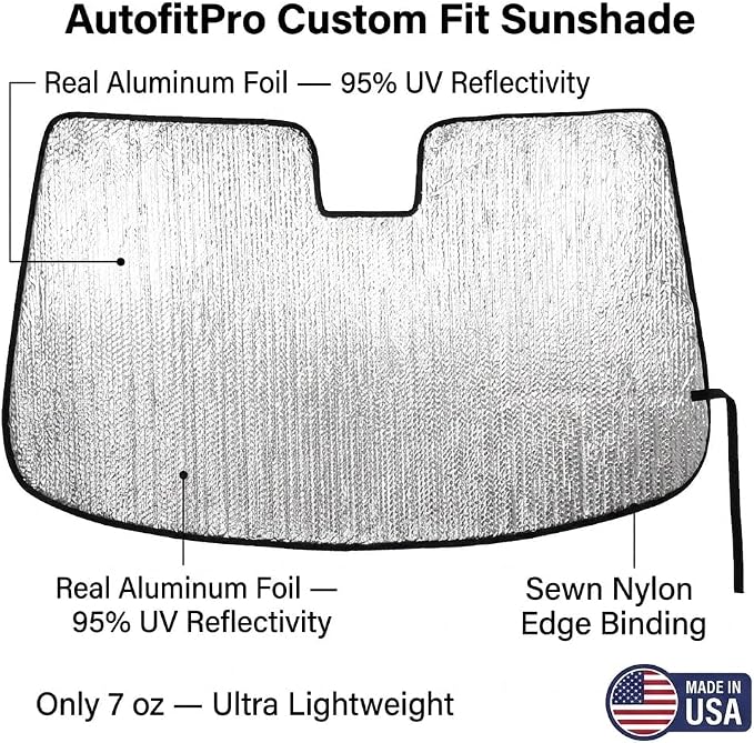 Custom Fit Automotive Reflective WindShield Sunshade for 2010 2011 2012 2013 2014 2015 2016 2017 2018 2019 Toyota Tundra - Image 3