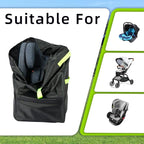 Flylin Car Seat Travel Bag,Double Waterproof Oxford Gate Check Bags | for Most Infant Carseat,Infant Carriers,Booster Seats,with Padded Backpack Shoulder Strap, 85x43x43cm - Image 6