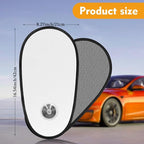 1 Pack Silver Coated Car Window Shades for Baby - Rotatable Sun Visor for Side Windows, UV Reflective Mesh Sun Blocker, Fits Front & Rear Windows, with Suction Cups - Image 2