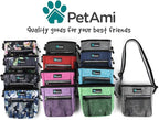 PetAmi Dog Treat Pouch, Pet Treat Pouch for Training, Dog Walking Bag Holder for Kibbles, Pet Food Toy, Dog Trainer Essentials Supplies, Poop Bag Dispenser, 3 Ways to Wear (Camo Blue) - Image 7