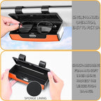 Car Sunglasses Holder for Sun Visor, Button Leather Eyeglass Hanger and Interior Storage Box - Image 5