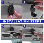 5 PCS Car Sun Visor Clips, Compact Auto Sunshade Sunglasses Clip Ticket Card Holder, Universal Sun Visor Organizer Eyeglasses Mount for Most Vehicles (Blue+Red+White+Black+Gray) - Image 5