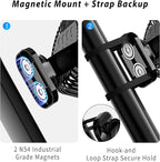 2-Pack Magnetic Golf Cart Fan with Misting & Light | Portable, for golf cart, workshop, camping & BBQ, fits Club Car, Yamaha & EZGO, gift set for golfers & DIYers - Image 2