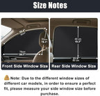 XCBYT Magnetic Car Side Window Shades, 100% Blackout Privacy Curtains | Blackout privacy for camping, naps & work. Keeps your car cool. Fits steel frames only, measure first - Image 5