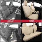 FREESOO Custom Leather Seat Covers for Toyota Corolla L LE Series 2014-2019 | Sedan, Full Set, Waterproof, Airbag Compatible, Scratch-resistant, Anti-slip, Protector Cushion, Durable Material, Easy-clean - Image 5