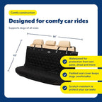 PetSafe Happy Ride Quilted Dog Car Seat Cover, Bench, Black | Seat Cover for Back Seat, Scratch-Resistant, Adjustable Straps and Elastic Panels, Machine Washable, Seatbelt Access Zippers - Image 5