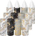 Arttown Car Tissue Holder for Cup Holder Facial Tissues 12 Pack Marble | Modern Bulk 3-Ply,Refillable Marble Print Cylinder Tissue Boxes,Fit Car Home Office School (600 Sheets Total,50 Sheets Each) by Arttown