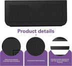 Car Storage Pocket, Multifunctional Elastic Mesh Side Pouch for Phone & Cards & Receipts, PU Leather Anti-scratch Seat Gap Organizer, Self-adhesive Storage Part for Most Cars (Black) - Image 3