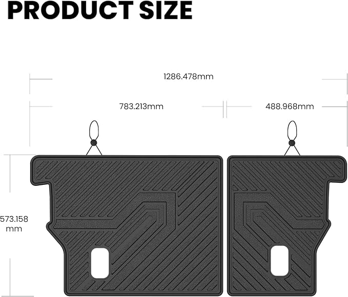 LASFIT Rear Seat Back Protector for Honda CRV 2012-2016 | All Weather TPE Pet Friendly Custom Fit CR-V Second Row Back Seat Cover Backseat Mat Liner Accessories, Black - Image 9
