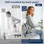Car Seat Cushion for Long Driving, Office Chair Cushion | Truck Seat Cushion, Increase Height by 3.94 Inch, Double Non slip, Improves Sitting Posture, Sciatica & Tailbone Pain Relief - Image 5