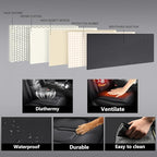 Full Coverage Leather Car Seat Covers for Cars,SUVs and Pick-up Trucks,Car Seat Protector,Automotive Seat Covers,Car Seat Cushion,Black Seat Cover,Front Seat Cover for 2 Seats - Image 6