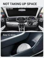 Proadsy Custom Fit Car Windshield Sun Shade for 2020-2026 Hyundai Venue | 240T Heat Shield, Drops Temp 54°F, Blocks 99% UV, Prevents Dashboard Cracking, Summer Parking & Beach Trips, Easy Twist-Fold - Image 9