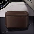 Car Seat Side Pocket Organizer, Mini Leather Auto Door Storage Bag Console Side Organizer, Multifunctional Seat Gap Pocket Storage Pouch for Phone Pen Key Sunglass (Coffee) by Unknown