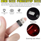 Augeny 4 PCS USB LED Car Interior Atmosphere Lamp, Plug-in USB Decor Night Light, Portable Auto Ambient Lighting Kit, Universal Vehicle Interior Accessories for Most Cars (2 Red+2 Purple) - Image 5