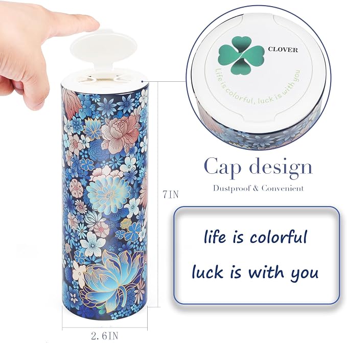 Facial Tissues with Cap - 4 PK Car Tissues Cylinder,Car Tissue Holder with Facial Tissues Bulk,Round Tissue Boxes,Travel Tissues for Cup Holder,Round Tube tissues - Image 4