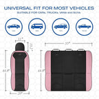 Skechers Memory Foam Seat Covers,Leather Car Seat Covers, Ultimate Comfort & Support Seat Covers Full Sets Airbag Compatible, Automotive Universal Fit Most for SUVs, Vans, Sedans, Cars, Trucks,Pink - Image 8