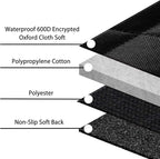 Dog Car Seat Cover, Waterproof Nonslip Pet Seat Cover for Back Seat with Storage Pockets Mesh Visual Window, Heavy Duty Scratchproof Pet Dog Seat Cover Hammock for Cars Trucks and SUVs - Image 7