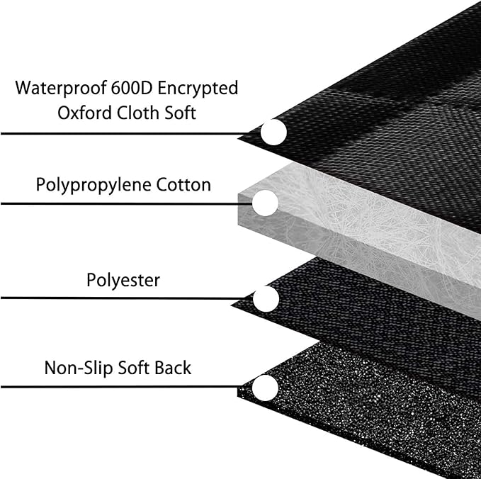 Dog Car Seat Cover, Waterproof Nonslip Pet Seat Cover for Back Seat with Storage Pockets Mesh Visual Window, Heavy Duty Scratchproof Pet Dog Seat Cover Hammock for Cars Trucks and SUVs - Image 7