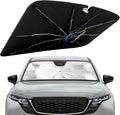 Windshield Sun Shade for Mazda CX-5 2017-2026 with 360° Rotating Shaft | Custom Fit Umbrella Sunshade for UV Blocking, Car Sun Visor Keeps Car Cool, Protects Interior & Easy Storage by Lonyaqui