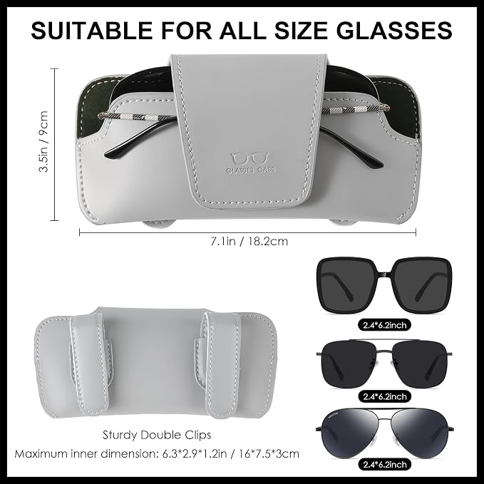 Sunglass Holder for Car Visor Glasses Case Non-Slip Clip Universal for Sunglasses Eyeglasses Car Interior Accessory - Image 5