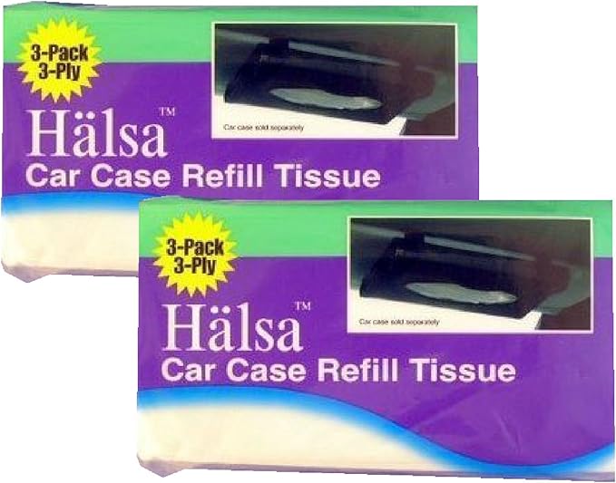 Halsa Auto Visor Tissue Refills for Tempo Visor - 2 Bags (Total of 6 Refills) by Halsa