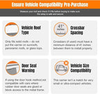 Sailnovo Rooftop Cargo Carrier roof Bag, 15 Cuft fit Cars with/Without Rack | Soft Waterproof Car Roof Bag,4 Tie-Down Straps, 4 Door Hooks,Foldable Car Top Carrier for Road Trip Camping Travel - Image 8