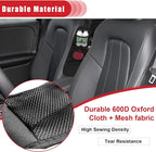 QUICTO 2PCS Car Seat Storage Hanging Bag, Multi-Pocket Seat Side Organizer, Multifunctional Mesh Net Pocket, Can Hold Mobile Phone, Wallet, Glasses, Suitable for Cars, SUVs, Trucks - Image 6