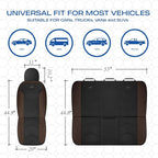 Skechers Memory Foam Seat Covers,Leather Car Seat Covers, Ultimate Comfort & Support Seat Covers Full Sets Airbag Compatible, Automotive Universal Fit Most for SUVs, Vans, Sedans, Cars, Trucks,Brown - Image 8
