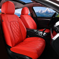 Coverado Leather Seat Covers, Car Seat Cover Front Seats, Waterproof Seat Covers, Luxury Faux Leather Car Seat Protectors, Red Car Seat Cover, Automotive Seat Covers Universal Fit for Most Cars by COVERADOAUTO