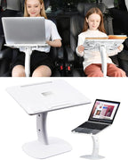 Car Desk for Laptop Tablet iPad Book for Driver Passenger Seat | Detachable Angle Adjustable Car Seat Tray Table, Portable Laptop Stand for Car Vehicle Camping Travel, Easy Operation by xuenair