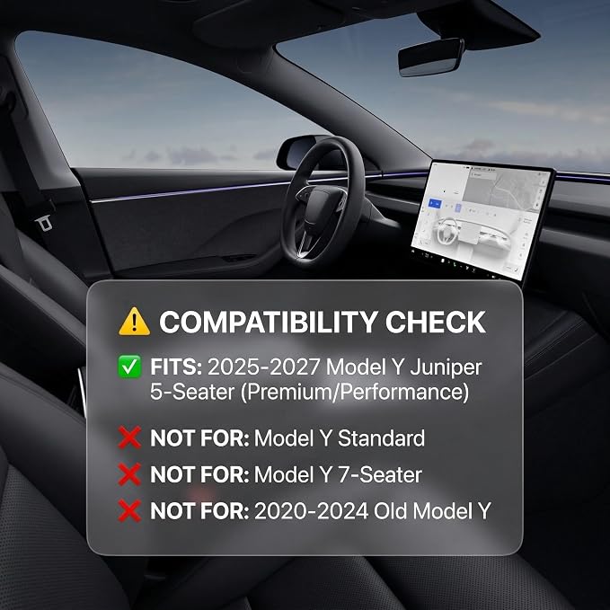 for Tesla Model Y Juniper Rear Seat Back Cover All Weather TPE SeatBack Liner Pad Back Protector Interior Accessories 2025 2026 (5 Seats) - Image 2