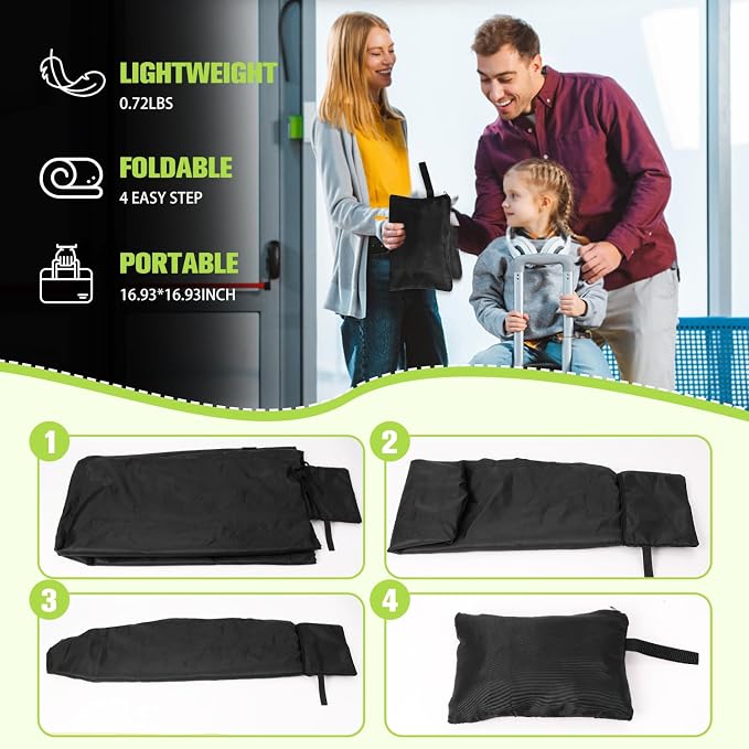 Car Seat Bags For Airplane Travel, Durable Carseat Cover For Air Travel Car Seat Travel Bag with Shoulder Straps and 2pcs Luggage Tags For Airplane - Image 5