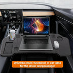 Foldable Car Table,Steering Wheel Desk for Laptop/Meal Tray Travel, 2-in-1 | Portable/Reinforced,Fit for Most Vehicles,Work Surface 30.31" x 14.96",Drink Holder & Phone Slot Included,Installs in Seconds - Image 3