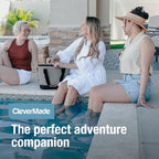 CleverMade Tahoe Collapsible Cooler Bag, Medium Travel Cooler, Heather Gray | Keep Food and Drinks Cold Without Bulky Storage | The Leak-Resistant Liner Contains Meltwater, and the Frame Folds Flat - Image 6
