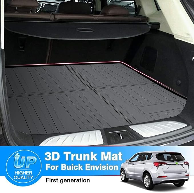 Powerty Trunk Mat for Buick Envision 2016-2020, All Weather TPE Cargo Mat Liner for Envision Rear Trunk - Image 3
