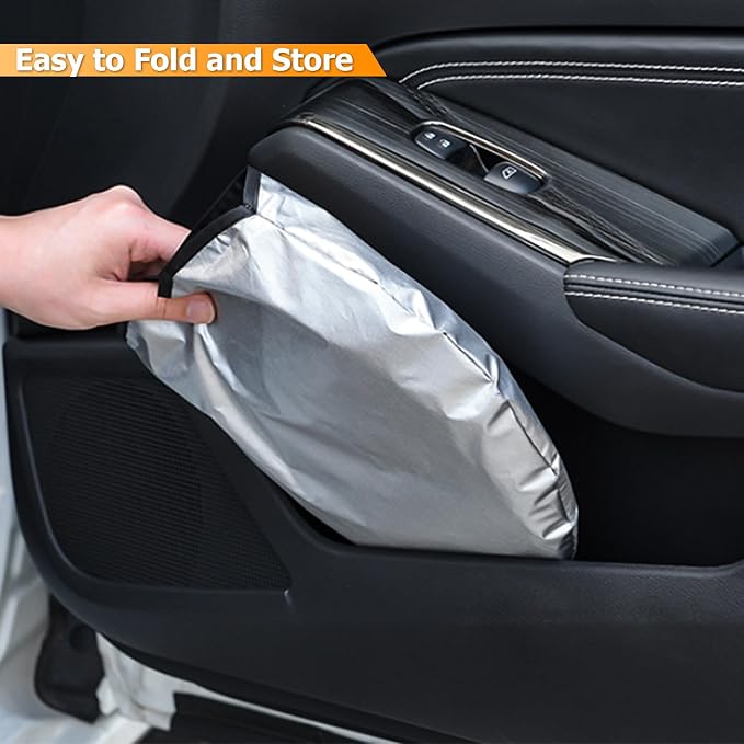Bestview Windshield Sun Shade Custom Fit for 2015-2020 Ford F150, Foldable Front Window Sunshade Sun Visor Accessories Protector Block UV Rays Heat - Image 8
