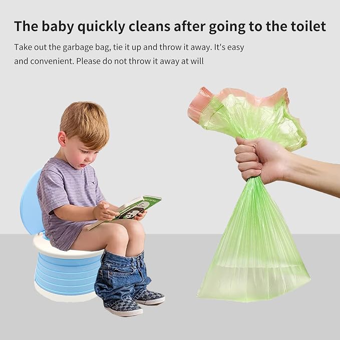 SunnySmile,Travel Potty,Car Potty for Toddler,Portable Toilet for Kids | Portable Toilet for Kids with 45 Liners,for Toddler Travel, Camping, Foldable, Indoor/Outdoor Use - Image 3