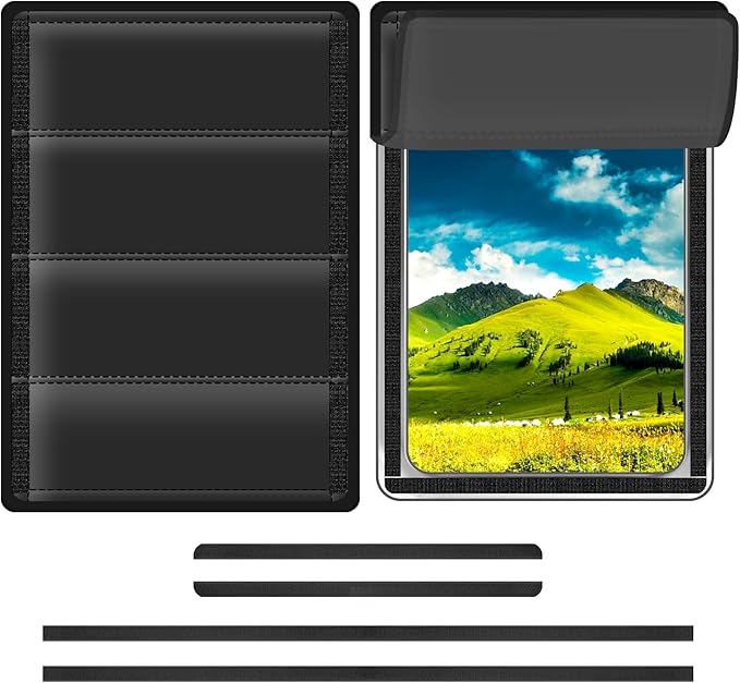 RV Door Window Shade Cover 25" (L) x 16" (W), Foldable Hook&Loop Design, RV Blackout Window Cover with UV Protection, Waterproof Fabric, Reflective by Veharvim