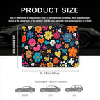 Car Trunk Mat - Universal Size 29" x 39", Floral Pattern Cargo Liner | Car Accessory for SUVs/Sedan/Wagons, Durable Protective Mat, Trunk Liner for Families/Travel Enthusiasts - Image 3