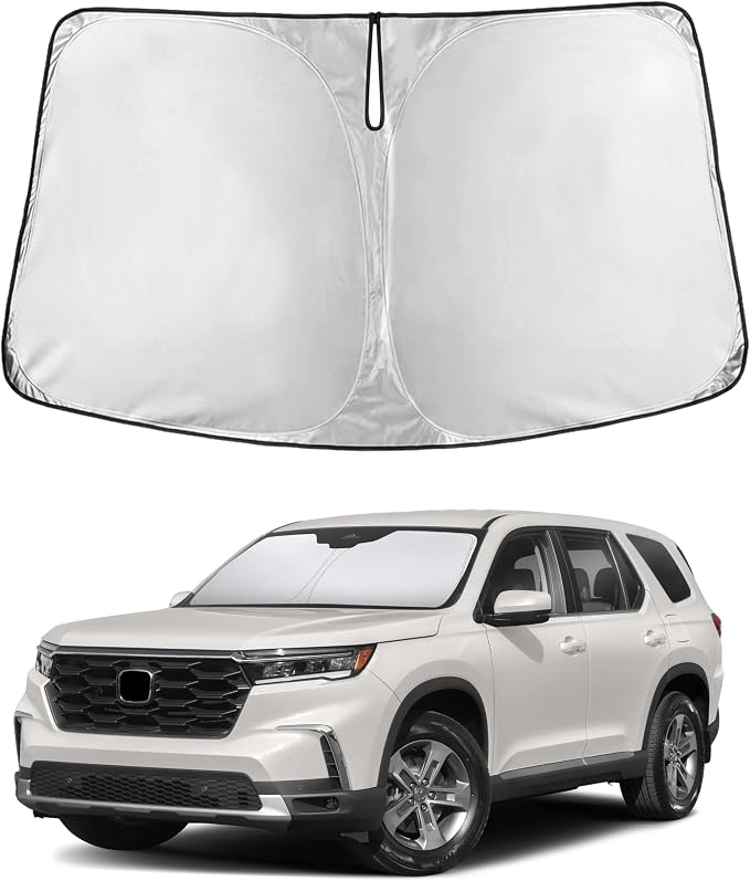 EcoNour Windshield Sunshade Compatible for Honda Pilot 2016-2024 2025 2026 | Sun Visor for Front Windshield & Window Sun Shade Cover, UV Heat Blocker & Protector, Car Accessories by EcoNour