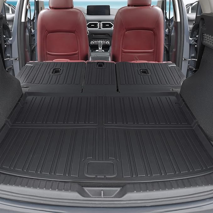 Floor Mats for 2017-2025 Mazda CX-5 Accessories | Full-Coverage Set with Cargo Liner & Backrest Protector, Odorless & Durable, All-Weather Protection, 3D Laser Fit - Image 6