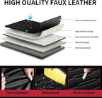 Fit Altima Car Seat Covers for Nissan Altima 2010-2024 2025 2026 - Upgraded Premium Waterproof & Breathable Leather, Airbag Compatible, All-Weather Seat Cushion Protector (2 Front/Black) - Image 4