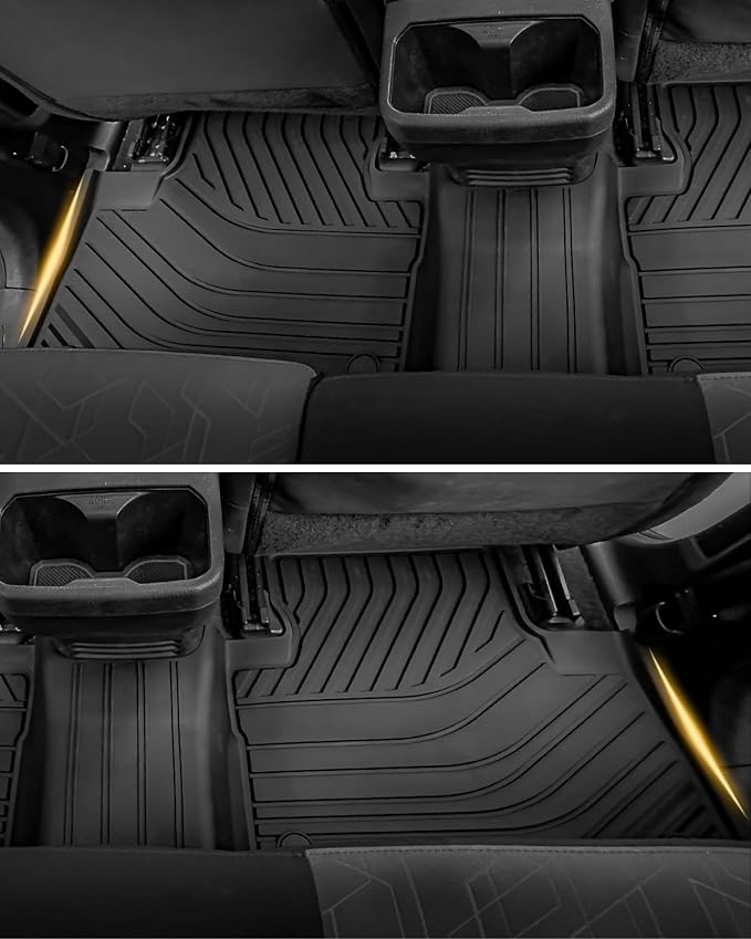 3W Floor Mats Fit 2016-2023 Toyota Tacoma Double Cab, Automatic | TPE All-Weather Custom Fit Liner, No Odor No Shift, SR/SR5/TRD/Limited/Trail, Black - Image 9